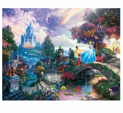Disney Parks Pinocchio Cinderella Tinker Bell Snow White 4 in 1 Puzzle Set New