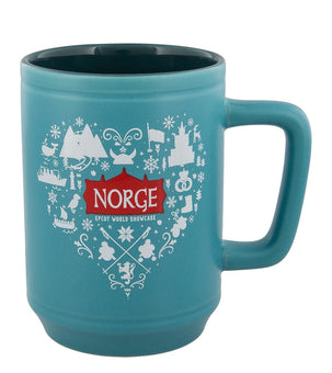 Disney Parks Epcot Mickey & Friends Norway Ceramic Coffee Mug 18 oz New