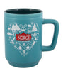 Disney Parks Epcot Mickey & Friends Norway Ceramic Coffee Mug 18 oz New
