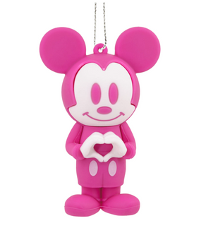 Hallmark Disney Mickey Mouse Heart Ornament Pink New with Tag