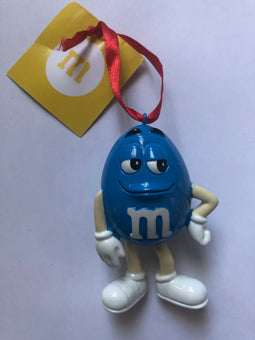 M&M's World Blue Character Resin Christmas Ornament New with Tag