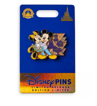 Disney 2023 Walt Disney World 50th Mickey Minnie Castle Limited Pin New w Card