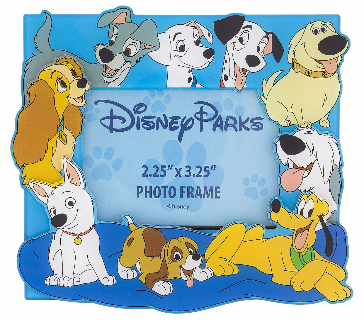 Disney Parks Magnetic Photo Frame Dogs Lady Trump Pluto Bolt New