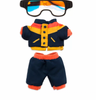 Disney NuiMOs Outfit Black Orange Snow Jacket Snowpants Snowboard Goggles New