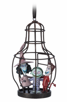 Disney Sketchbook Lock Shock and Barrel The Nightmare Before Christmas Ornament