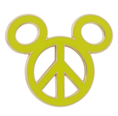 Disney Parks Mickey Mouse Icon Peace Logo Pin New with Card