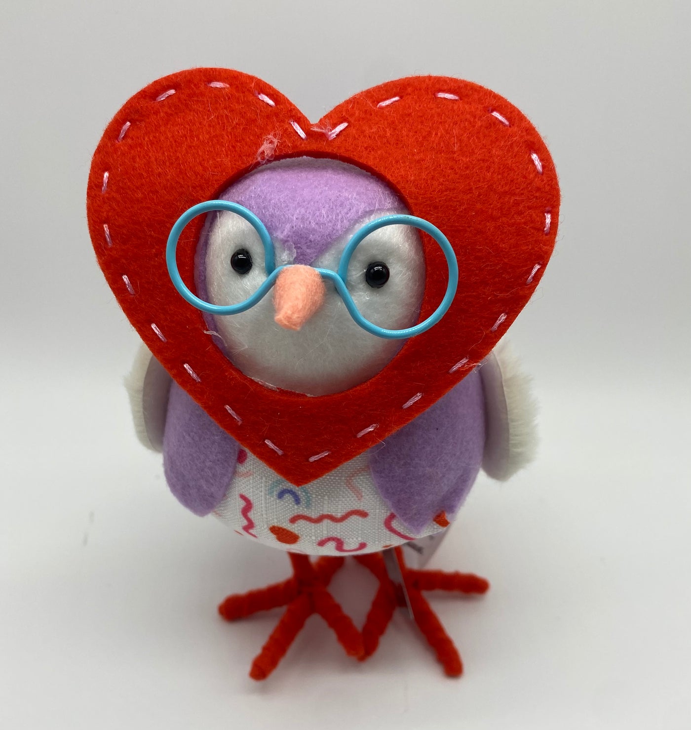 Target 2022 Valentine's Day Heart Face Bird Purple Spritz New with Tag
