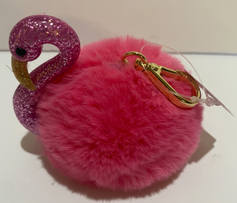 Bath and Body Works 2022 Flamingo Pocket Bac Holder Plush New with Tag