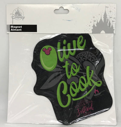 Disney Parks Epcot 2020 Food and Wine 25th Mickey Olive to Cook Magnet New