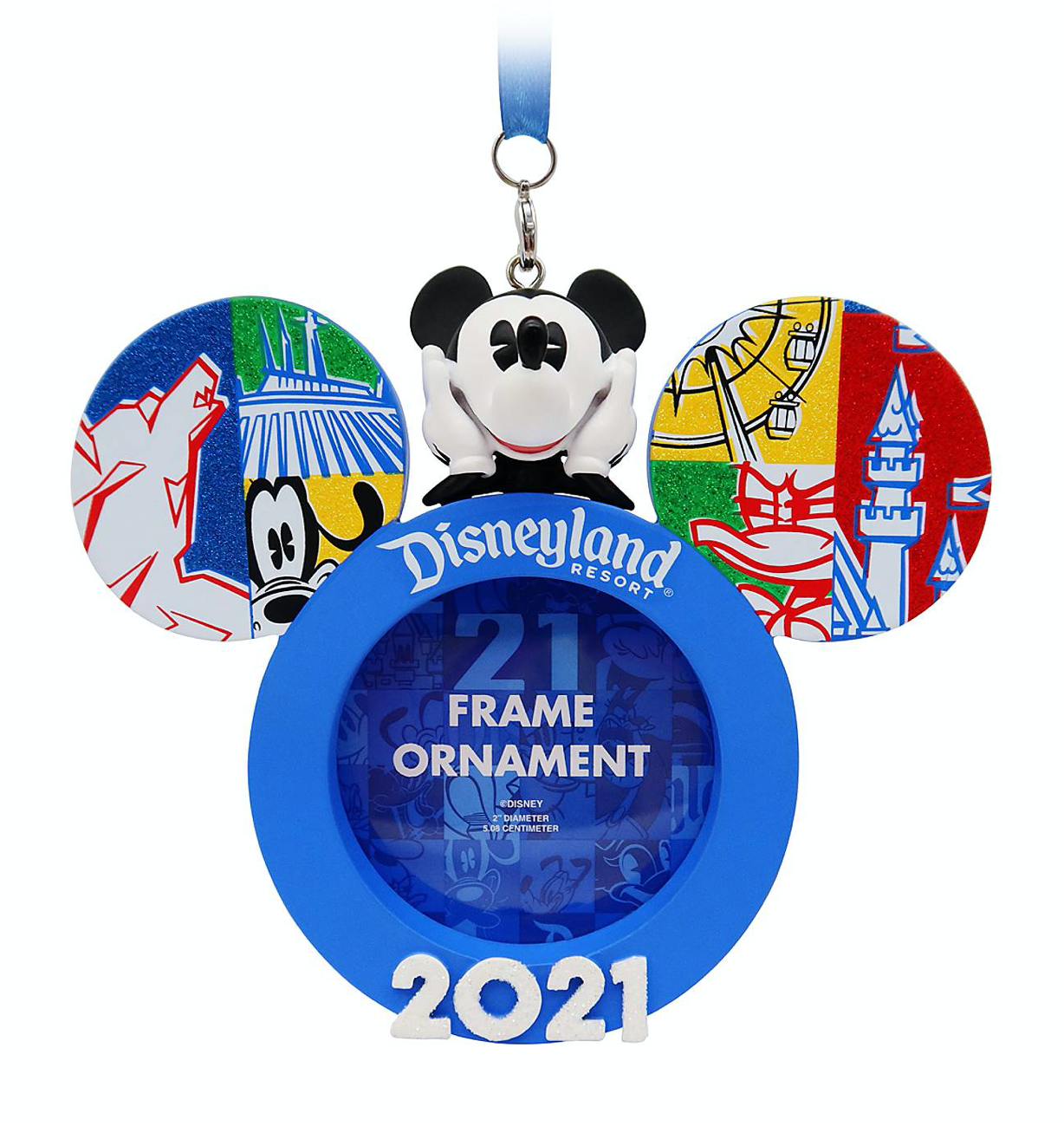 Disney Parks Disneyland 2021 Mickey Friends Photo Frame Ornament New with Tag