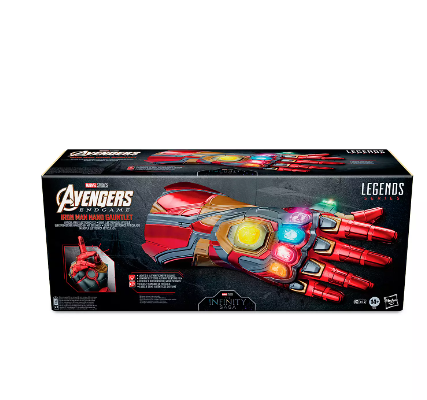 Disney Marvel Avengers Endgame Legends Series Iron Man Nano Gauntlet New w Box