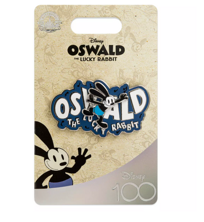 Disney 100 Celebration Oswald the Lucky Rabbit Logo Pin New with Card