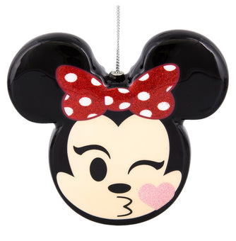 Disney Parks Minnie Mouse Emoji Ornament New With Tags