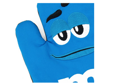 M&M's World Blue Character Oven Mitt New with Tag