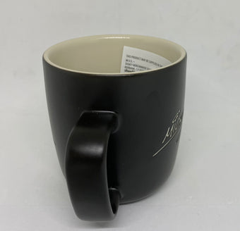 Disney Parks Black Silhouette Mickey Ceramic Coffee Mug New