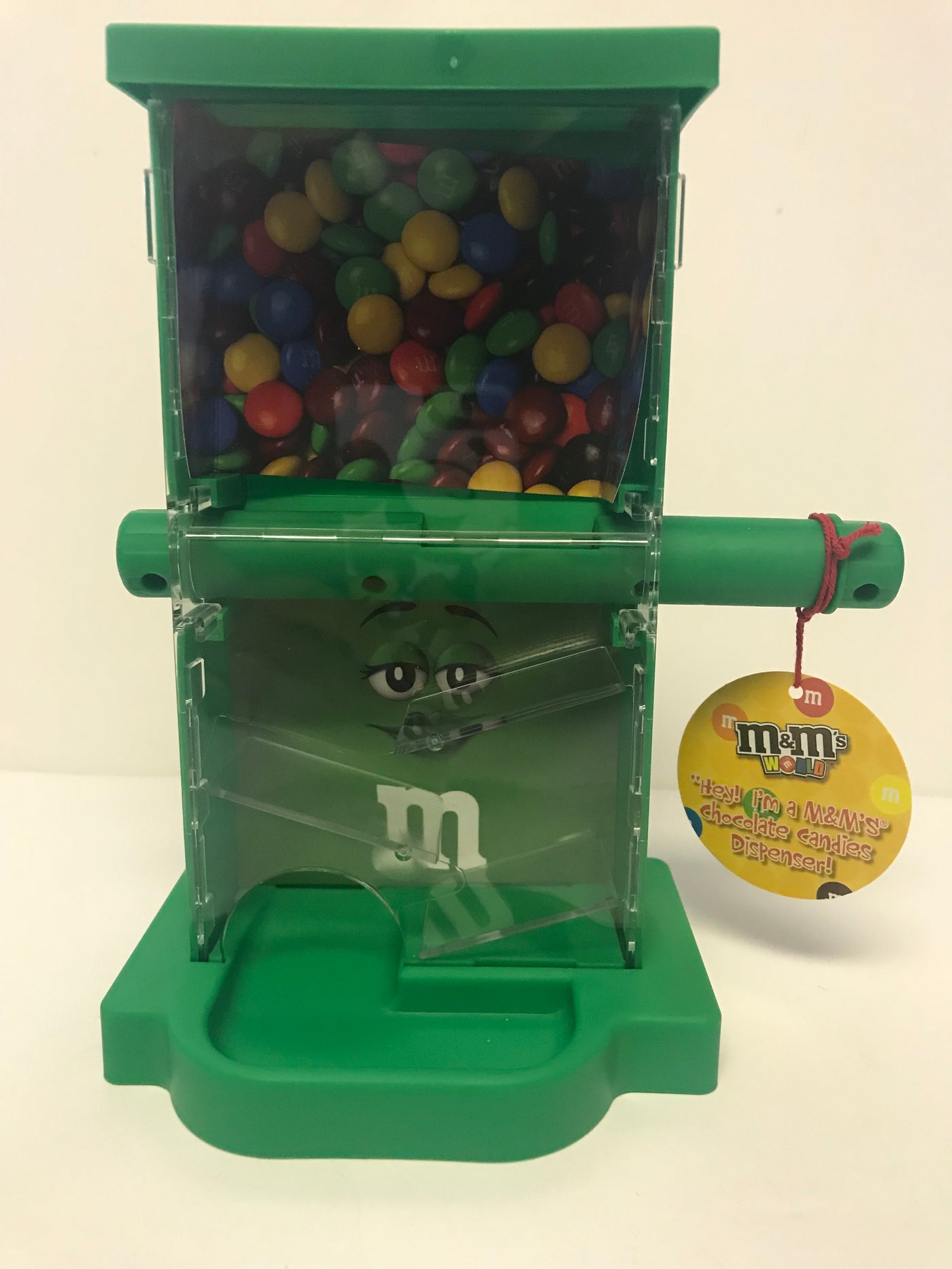 M&M's World Zig Zag Green Candy Dispenser New with Tags