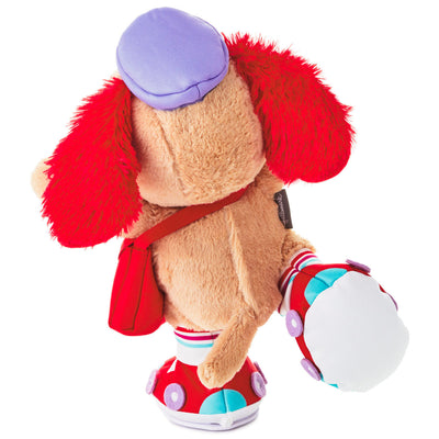 Hallmark Valentine Special Delivery Roller Skating Pup Singing Plush New W Tag