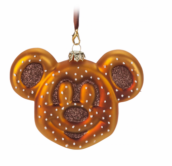 Disney Parks Mickey Pretzel Christmas Ornament New with Tag