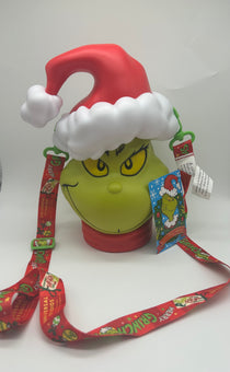 Universal Studios The Grinch Dr. Seuss Santa Christmas Popcorn Bucket New w Tag