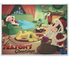 Disney Parks Merriest Wishes Season's Greetings Holiday Blanket New with Tags