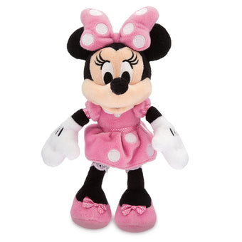 Disney Store Minnie Mouse Plush Pink Mini Bean Bag 9 1/2inc New with Tags
