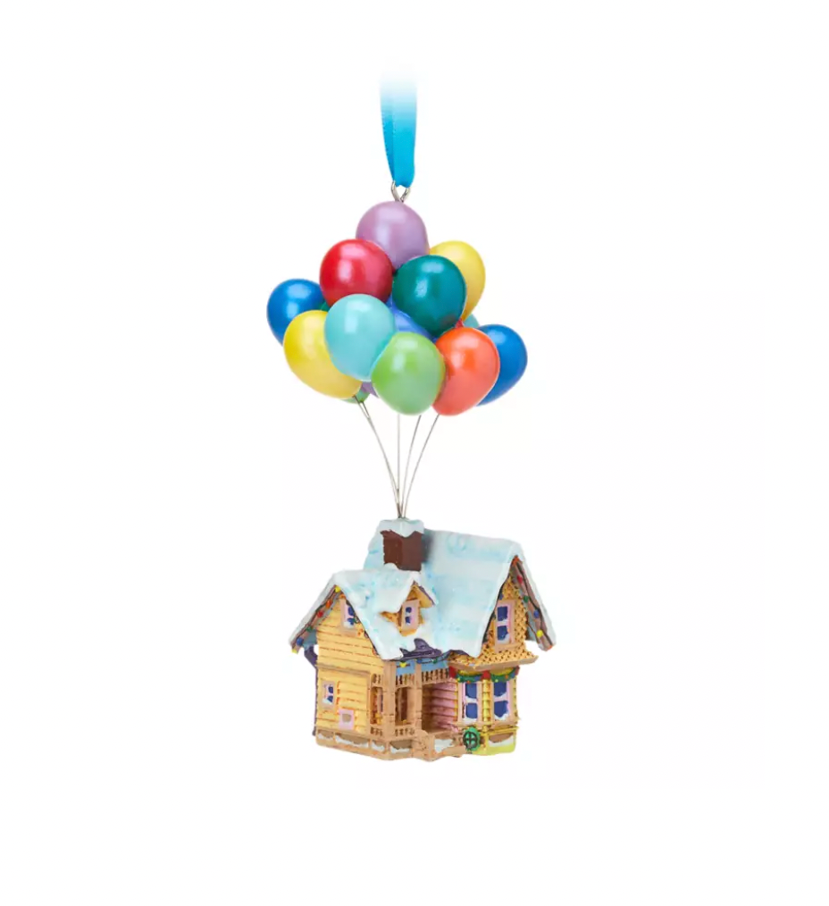 Disney Sketchbook Up Snowy Carl's House Christmas Ornament New with Tag