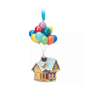 Disney Sketchbook Up Snowy Carl's House Christmas Ornament New with Tag