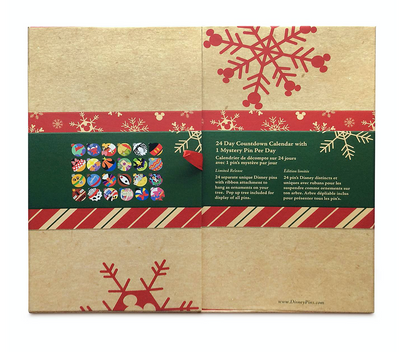 Disney World of Disney Holiday Countdown Calendar Pin Set 2020 Limited New Box
