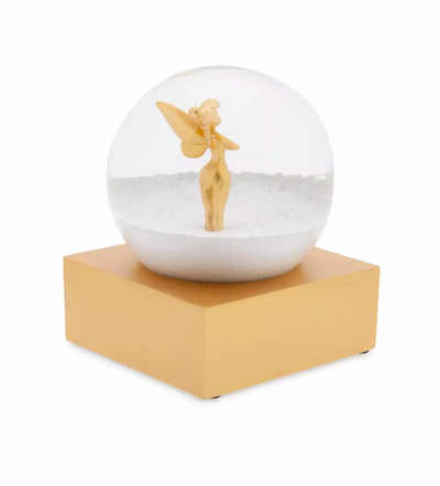 Disney Christmas Holiday Icy Winter Mini Gold Tinker Bell Snowglobe New