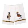 MacKenzie-Childs Halloween Masquerade Crows Guest Towels Set of 2 New with Tag