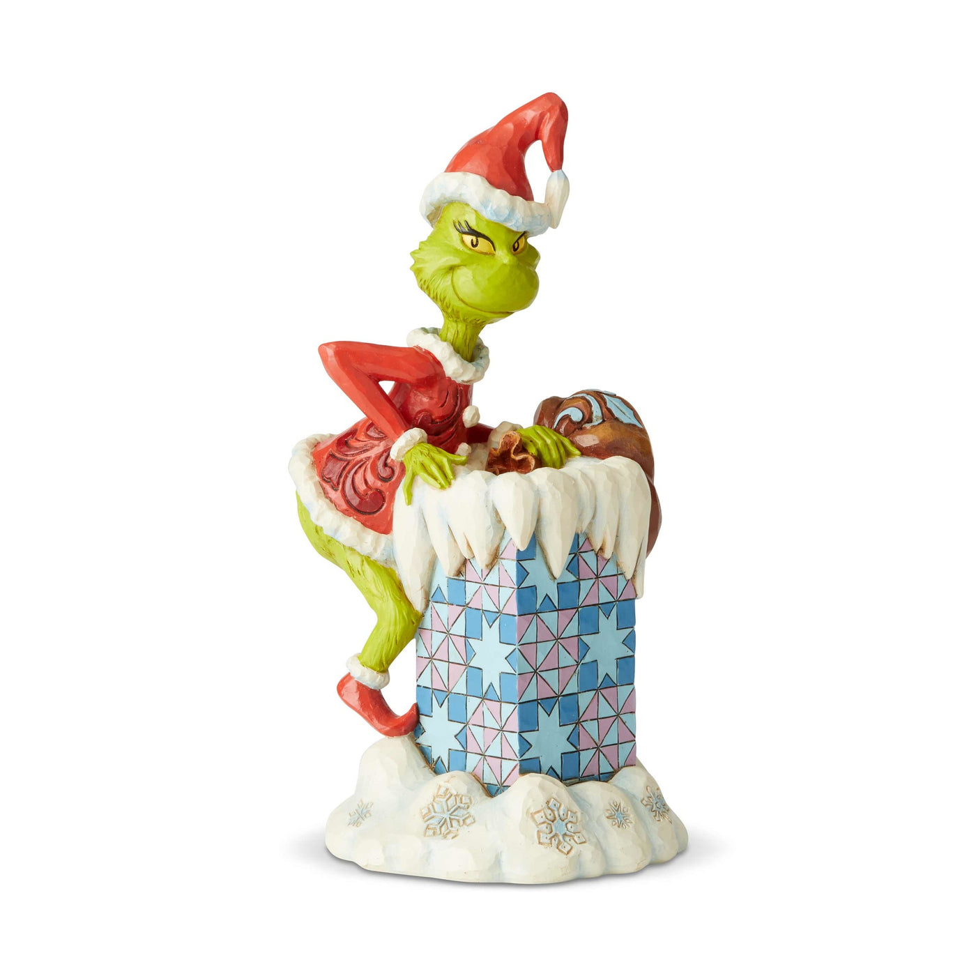 Jim Shore Grinch Climbing in Chimney Figurine New with Box