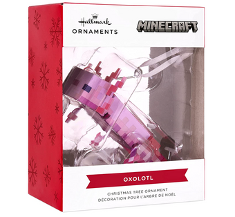 Hallmark Minecraft Axolotl Christmas Ornament New with Box