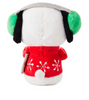 Hallmark Christmas Itty Bittys Peanuts Snoopy Caroling Musical Plush New w Tag