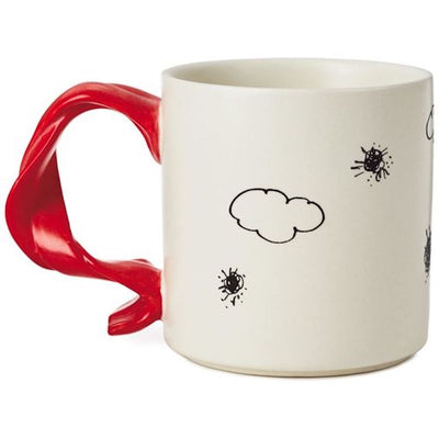 Hallmark Peanuts Snoopy Flying Ace With Scarf Handle Coffee Mug 12 oz. New