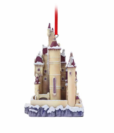 Disney Castle Collection Beauty and the Beast Christmas Ornament New with Box