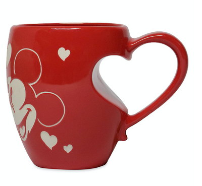Disney Valentine Mickey and Minnie Love Coffee Mug New