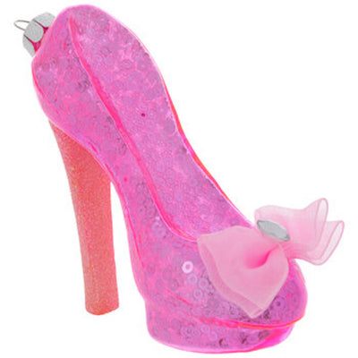 Robert Stanley Pink Sequins High Heel Glass Christmas Ornament New with Tag