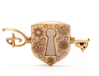 Disney Store Key and Lock Pin New with Card