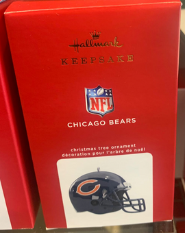 Hallmark 2022 NFL Chicago Bears Helmet Christmas Ornament New With Box