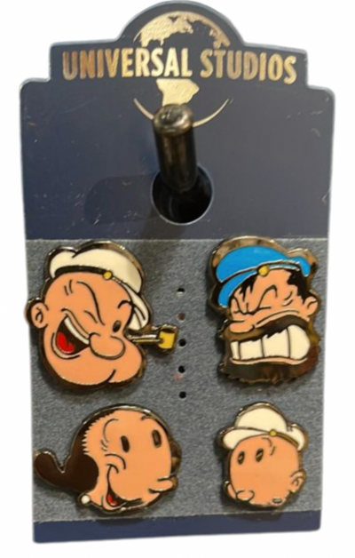 Universal Studios Popeye Pin Set New With Tag