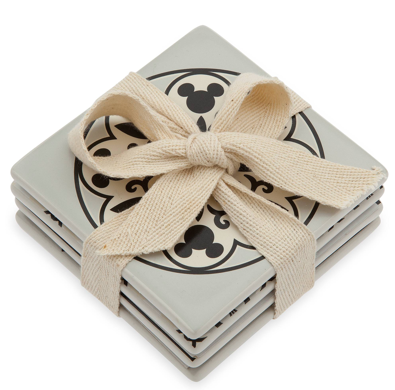 Disney Parks Mickey Mouse Coaster Set Disney Homestead Collection New