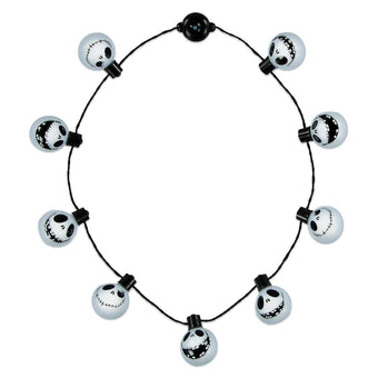 Disney Parks Halloween Jack Skellington Light Up Necklace New With Tags