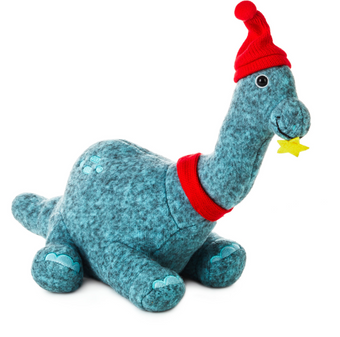 Hallmark Christmas Björn the Brontosaurus with Hat and Scarf Plush New with Tag