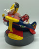 M&M's World Airplane Collectible Statue Yellow and Red Figurine New