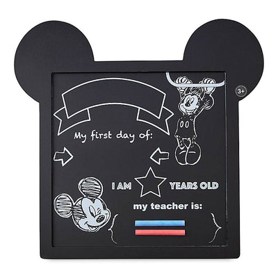 Disney Mickey Mouse Chalkboard Sign and 2 Chalks New