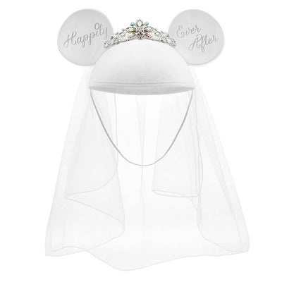 Disney Parks Minnie Mouse Bride Happily Ever After Ear Hat New with Tag