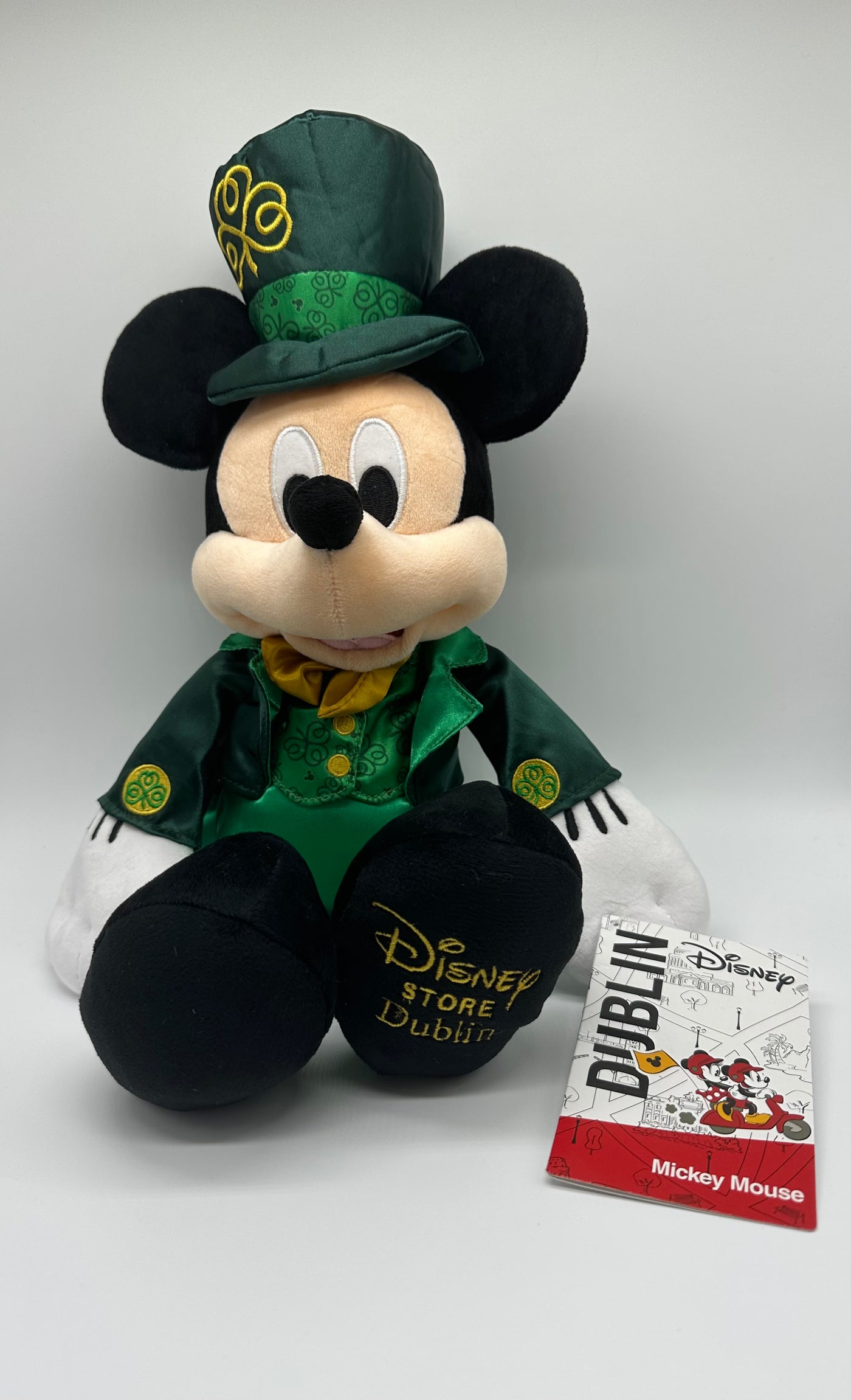 Disney Store Dublin Irish Mickey Plush New with Tag