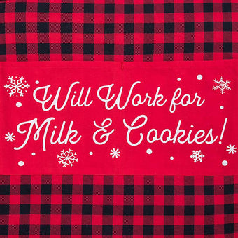 Disney Parks Yuletide Farmhouse Mickey Mouse Holiday Apron New with Tag