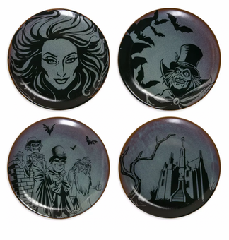 Disney Haunted Mansion Madame Leota Hitchhiking Ghosts Appetizer Plate Set New