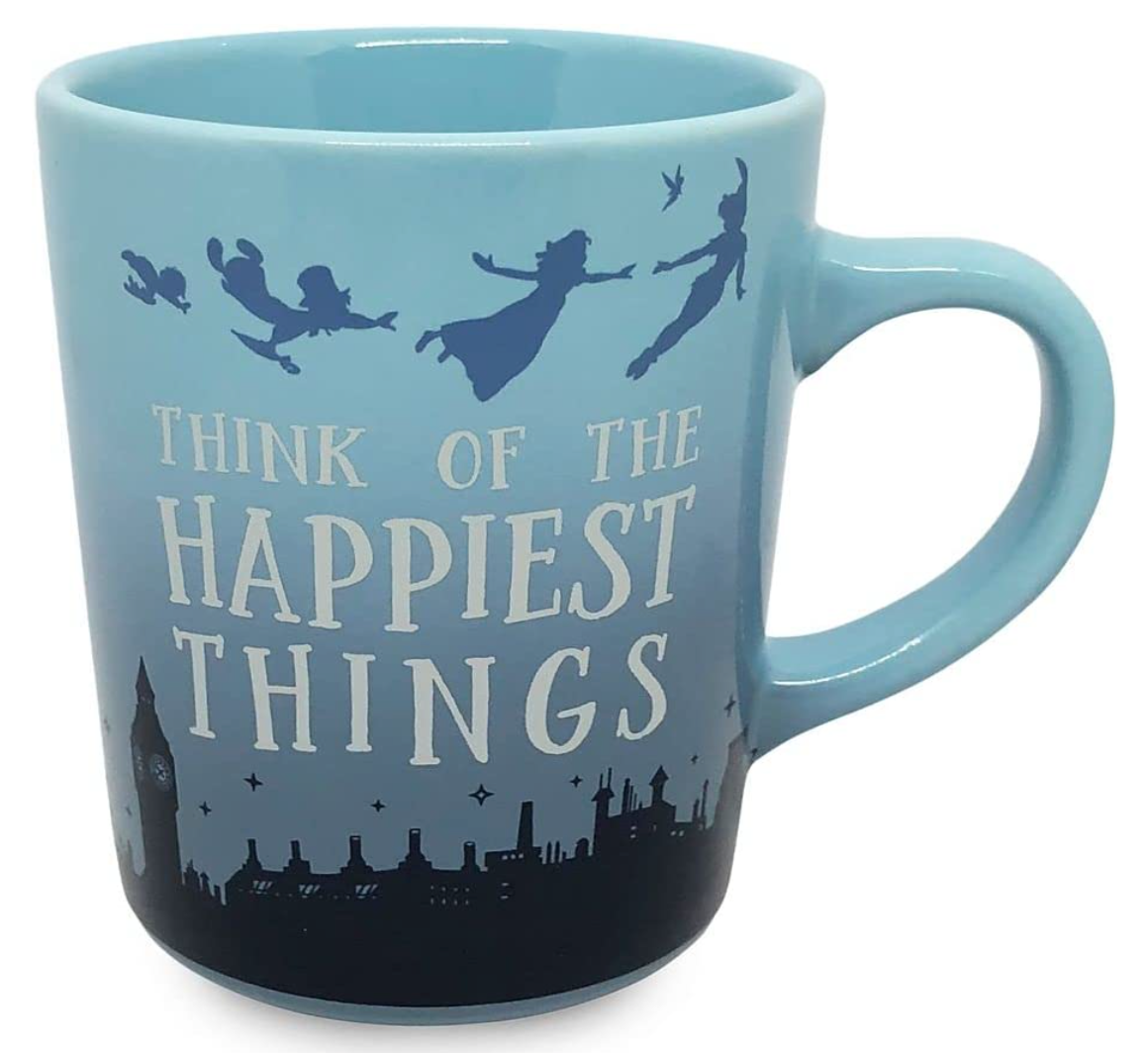 Disney Parks Peter Pan Think of the Happiest Things Coffee Mug New With Tag
